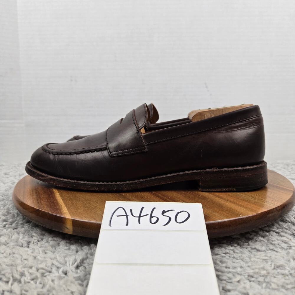 J. Crew Mens 9D Ludlow Brown Leather Casual Lifestyle Office Daily Penny Loafer